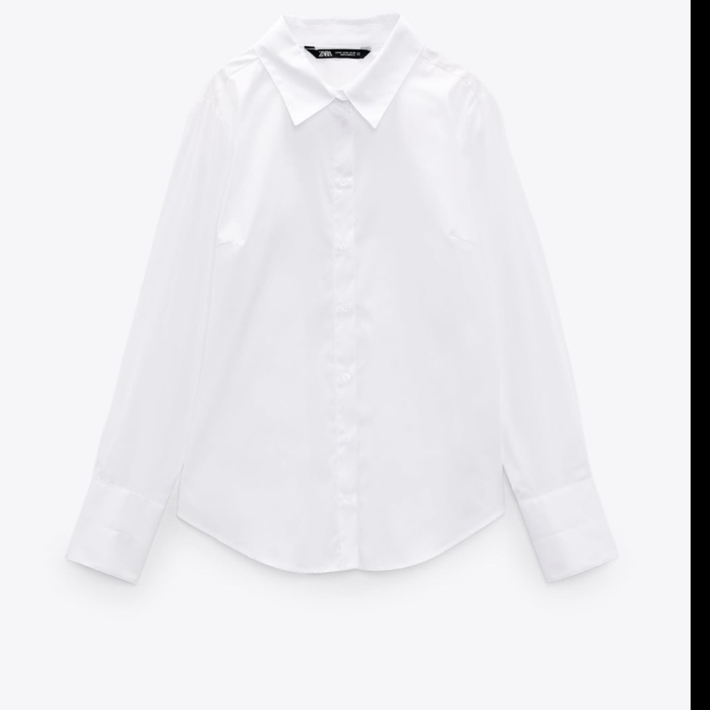 Zara poplin shirt, Size: large